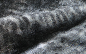 Synthetic fur night leopard Z511
